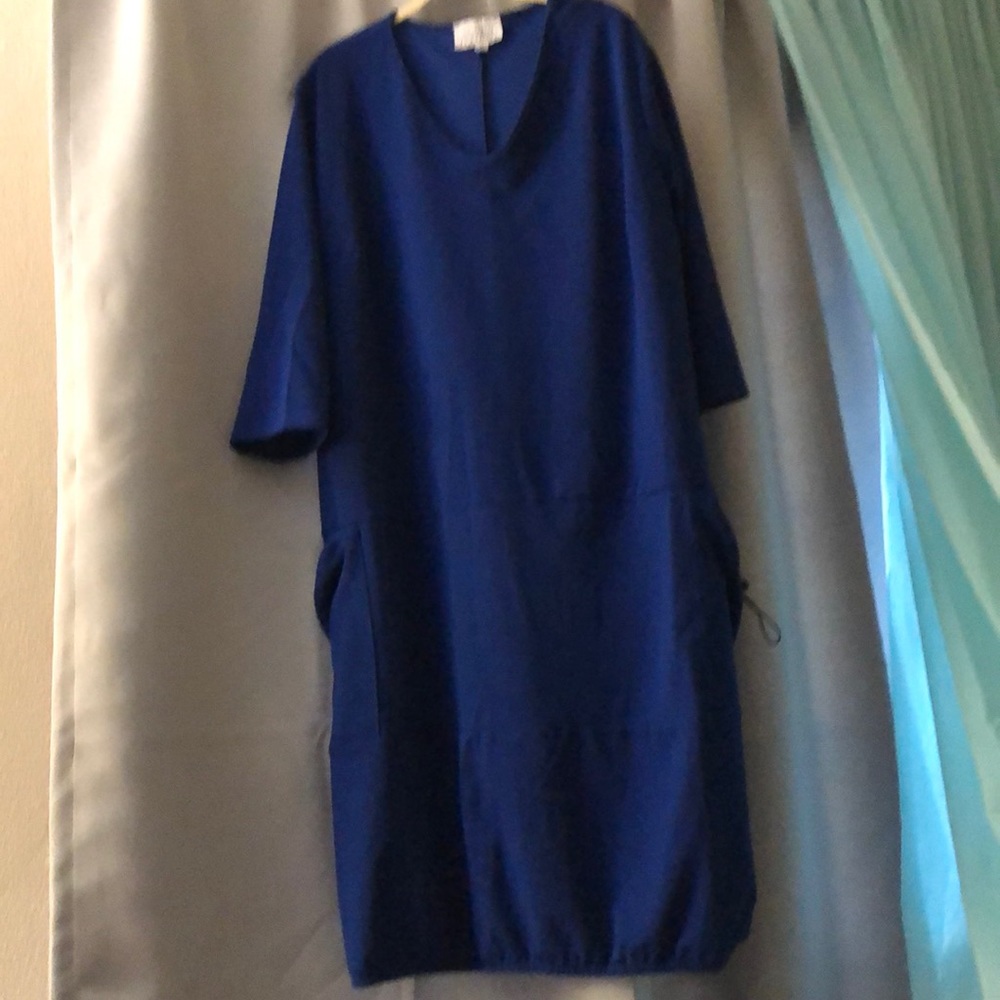 Royal blue dress with pockets